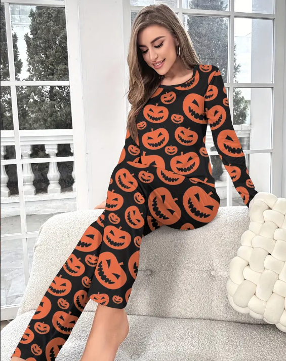 Pumpkin Spice Delight Pajama Set