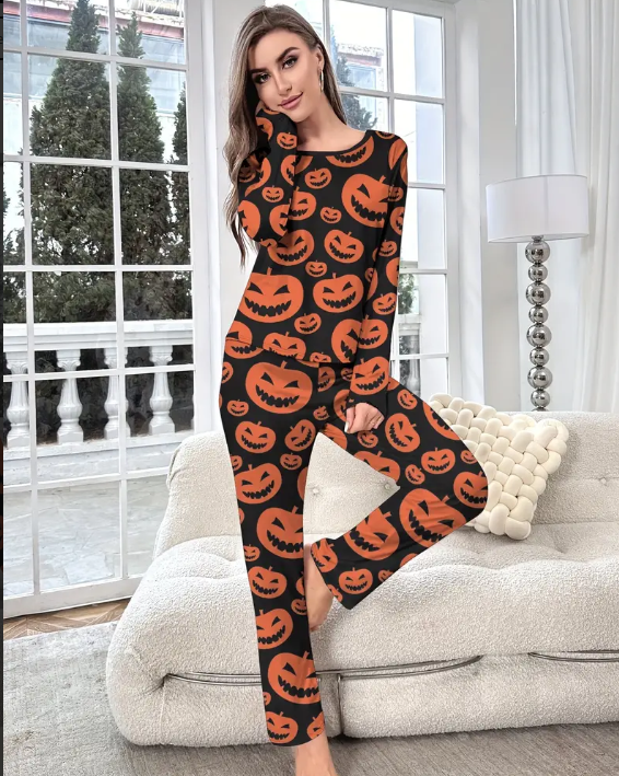 Pumpkin Spice Delight Pajama Set